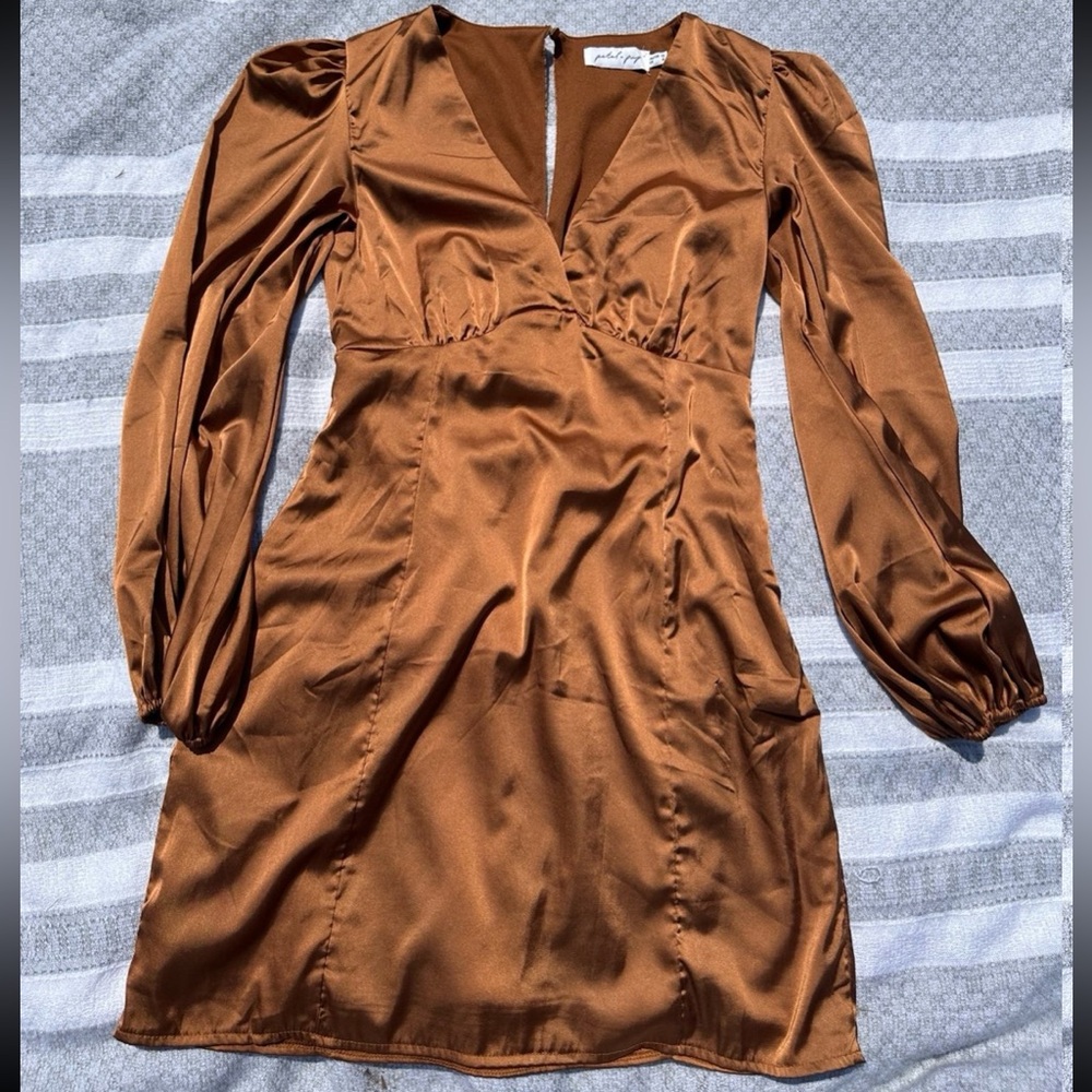 Petal and pup satin dress